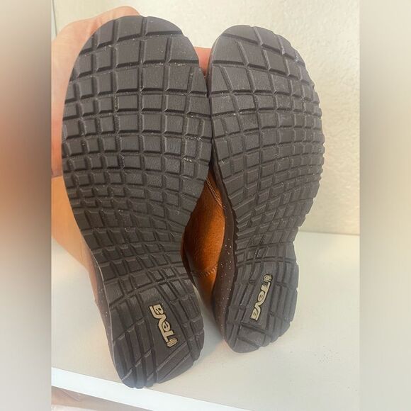 Teva Afton Leather Tall Boots Brown Size 6 - Picture 12 of 17